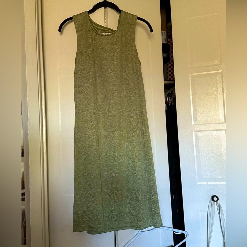 Vintage sage green shift dress